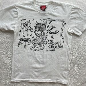 RARE COLE ESCOLA Illustration “Liza Minnelli & The Missing Cheese” Shirt Size S